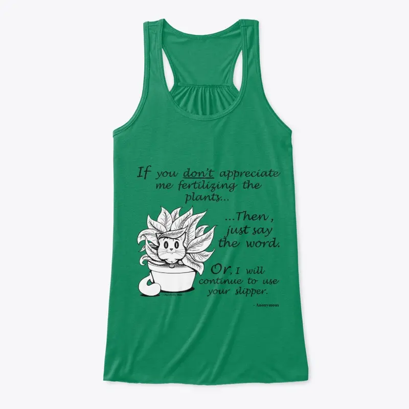 Cat vs Plant - Flowy Tank Top 