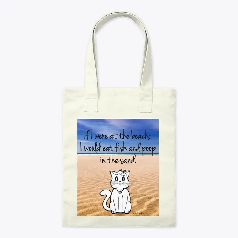 Cat at the Beach - Tote