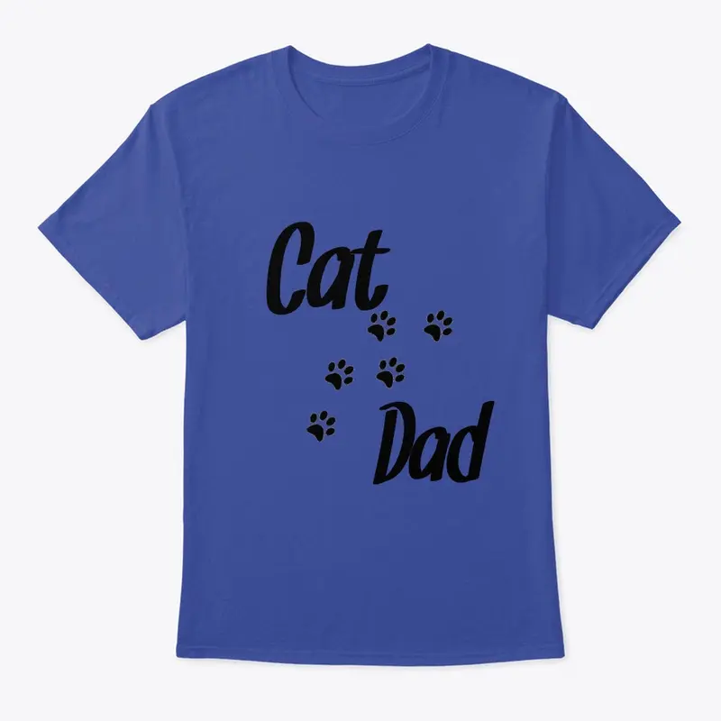 Cat Dad with Paws - TShirt