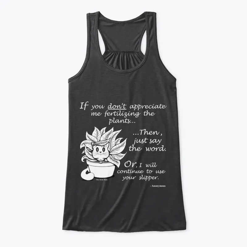 Cat vs Plant - Flowy Tank Top  