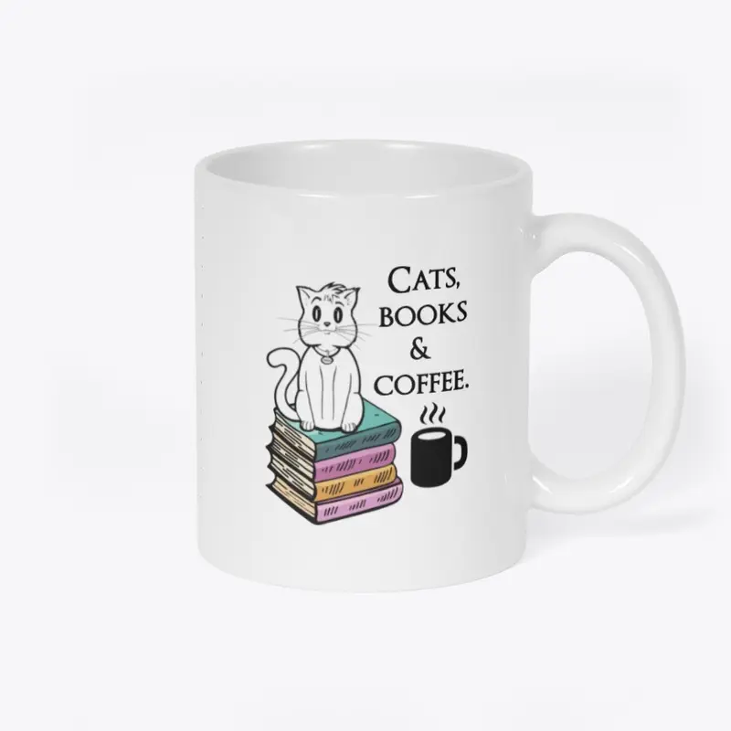 Cats, Books & Coffee - Mug